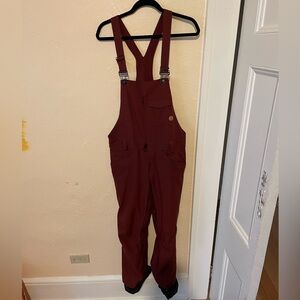 Maroon Snowboard Bib